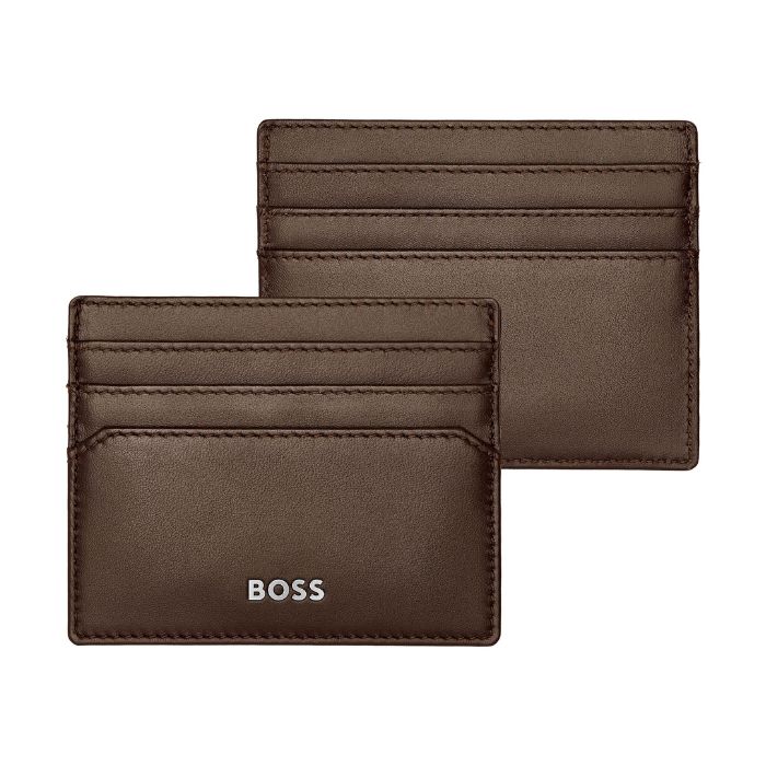 card holder classic brown back and front