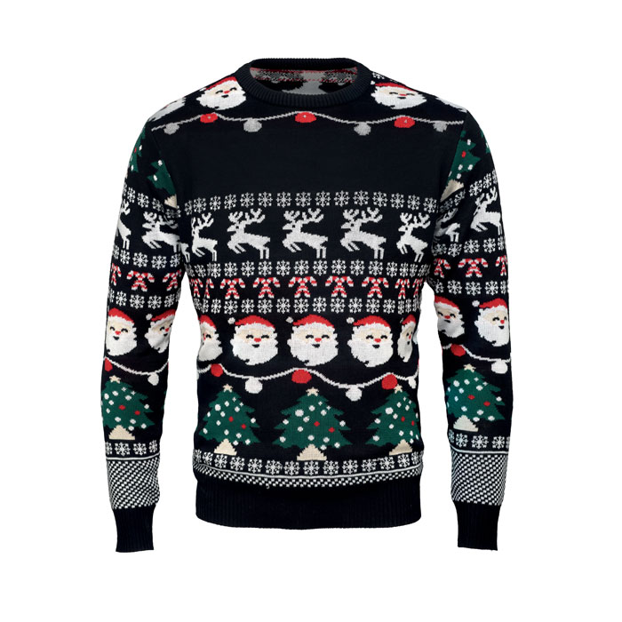 Maglione natalizio a LED L/XL Nero item picture front