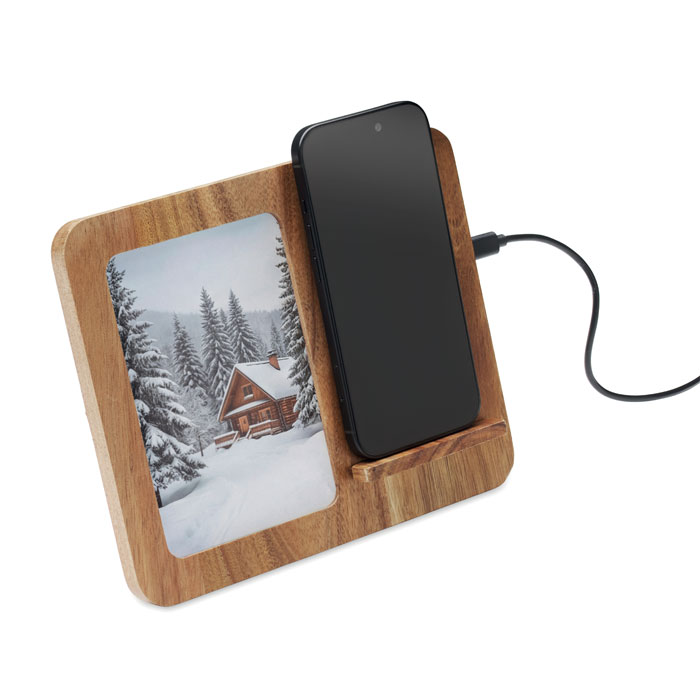 Acacia frame & charger 15W Legno item picture 6
