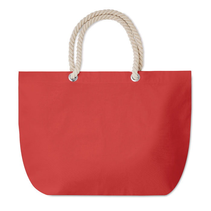 Beach bag with cord handle Rosso item picture top