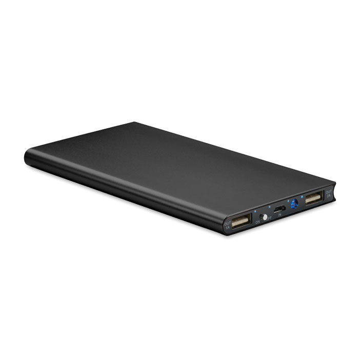 Power bank solare da 8000 mAh Nero item picture top