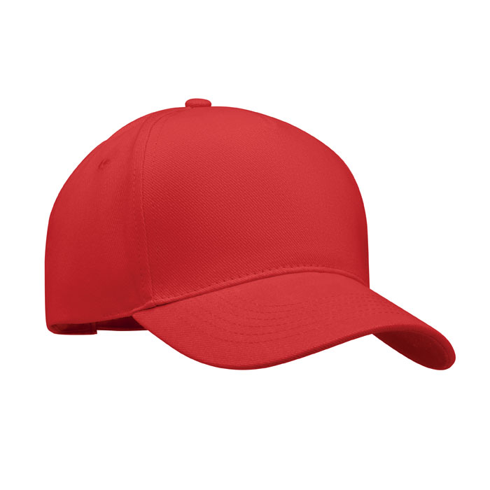 Cappellino a 5 pannelli red item picture front
