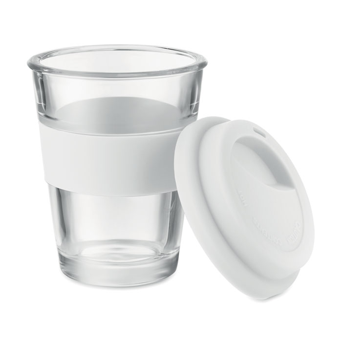 Bicchiere in vetro. 350ml Bianco item picture side