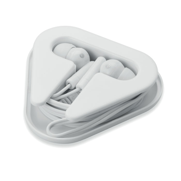 Earphones in PS case Bianco item picture back