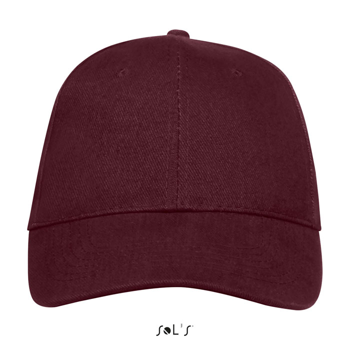 BUFFALO SIX PANEL CAP Burgundy item picture front