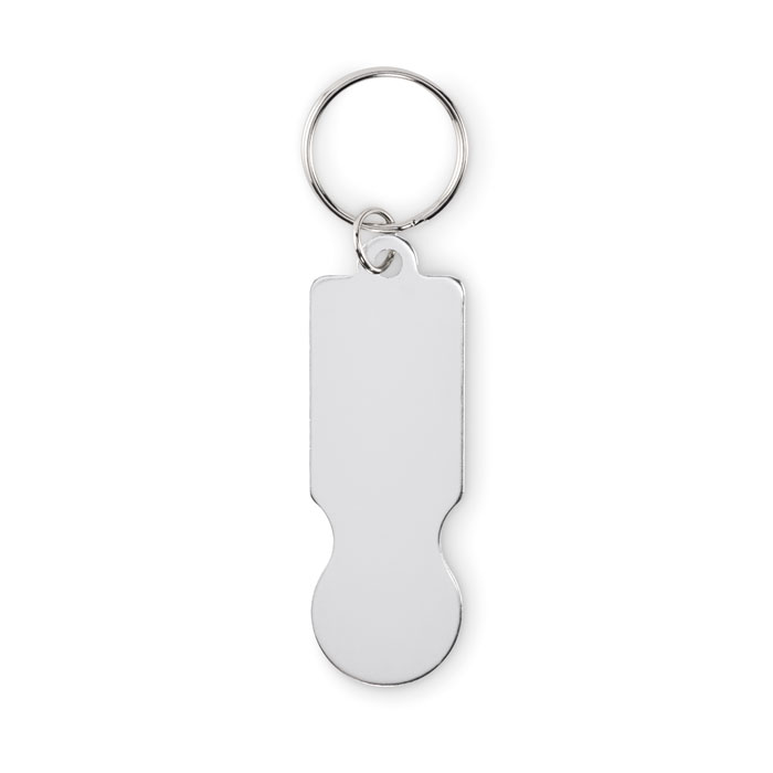 Key ring with trolley token Argento item picture back