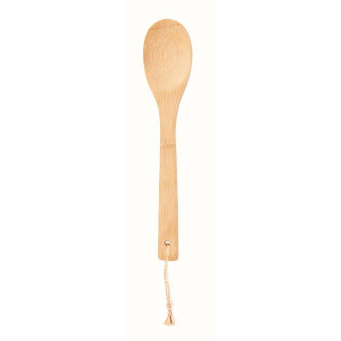 Spoon salad bamboo Beige item picture front