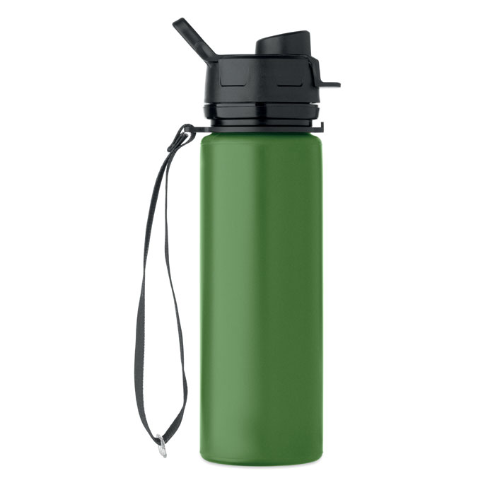 Foldable silicone sports bottle Verde Scuro item picture 3