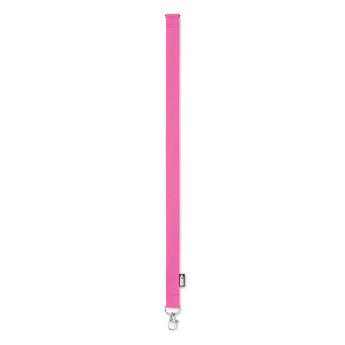 Lanyard in RPET 20 mm Fucsia item picture top