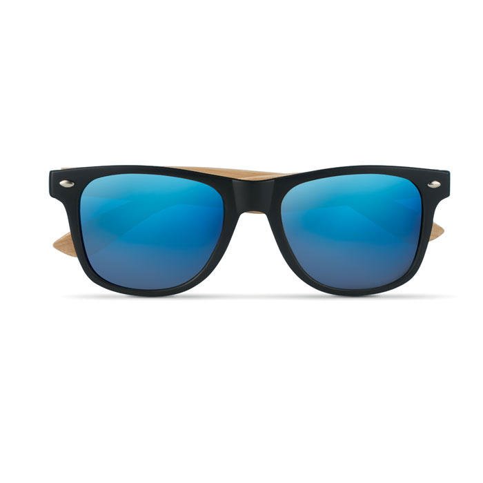 Occhiali da sole in bamboo Blu item picture back