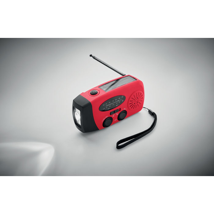 Radio portatile con torcia LED MO2746- Rosso item ambiant picture