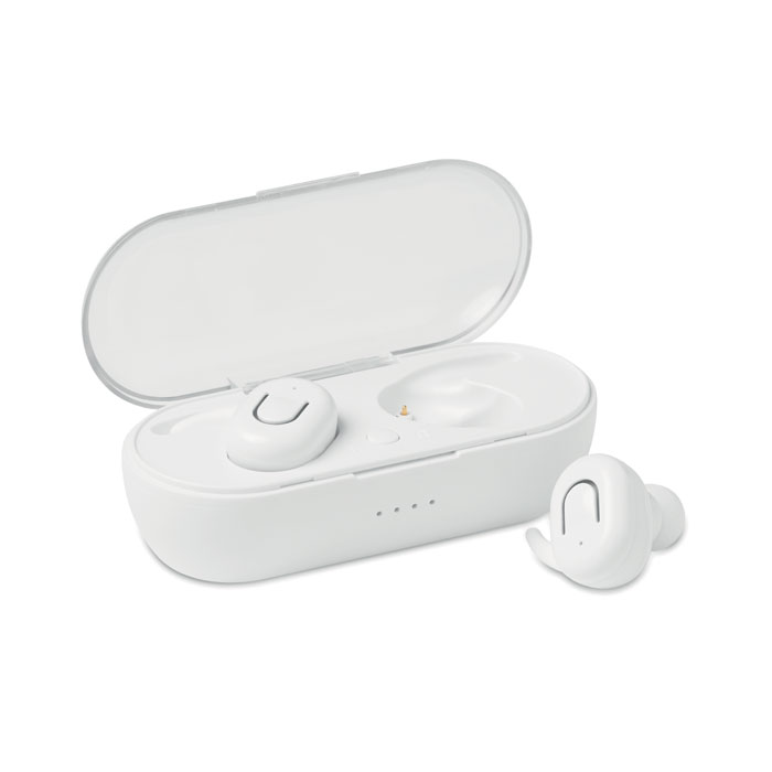 TWS earbuds with charging box Bianco item picture front
