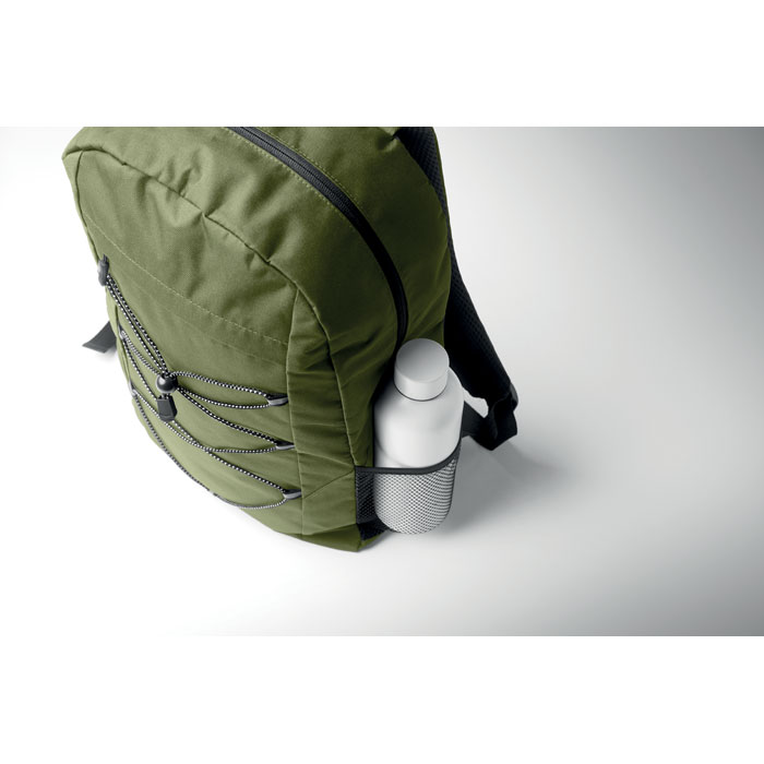 600D RPET polyester backpack Verde Militare item picture 2