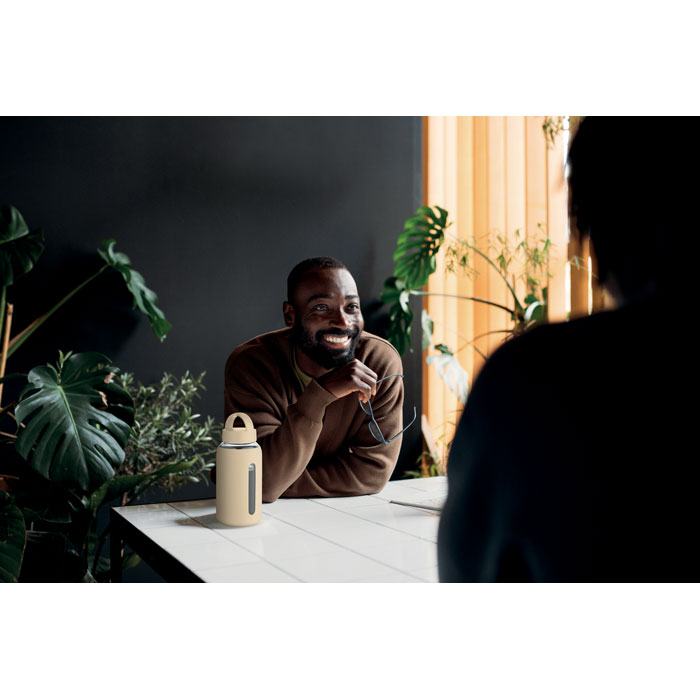 Bottiglia in borosilicato Beige item picture 6