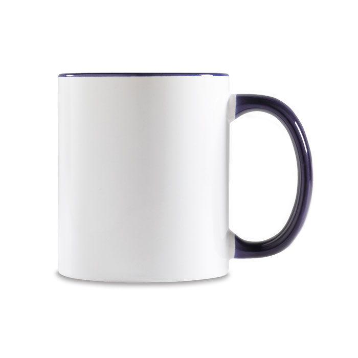 Coloured sublimation mug Francese Navy item picture open