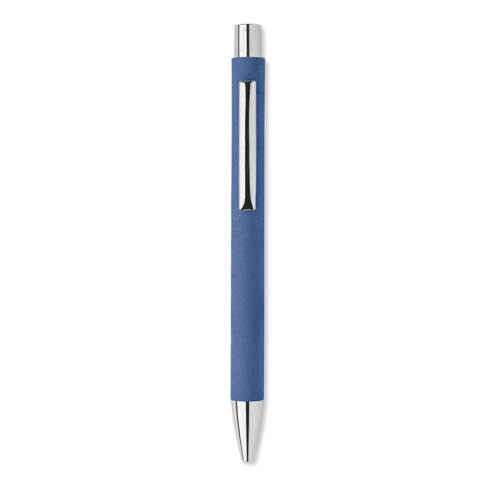 Recycled paper push ball pen Blu Royal item picture back