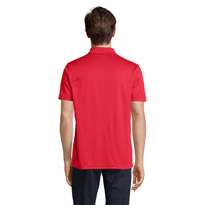 PITCHER UNISEX POLO Rosso item picture back