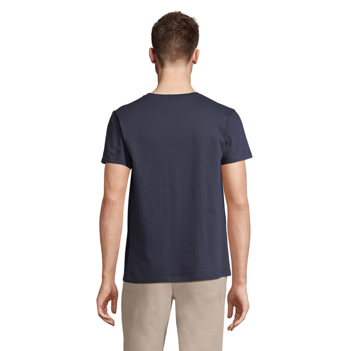 REGENT V V-NECK T-SHIRT Blu Scuro Francese item picture back