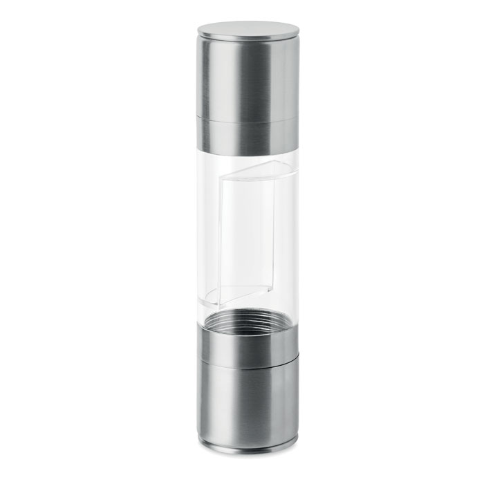 2-in-1 salt and pepper mill Argento item picture back