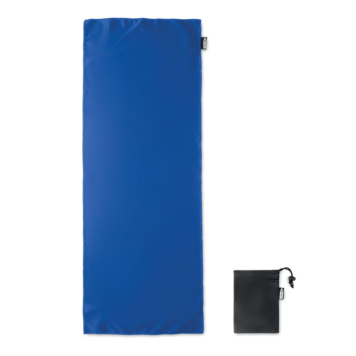 RPET sports towel and pouch Blu Royal item picture top