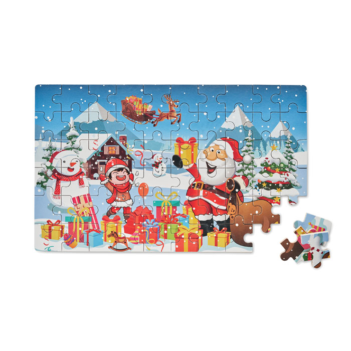Puzzle natalizio in legno mixed item picture side