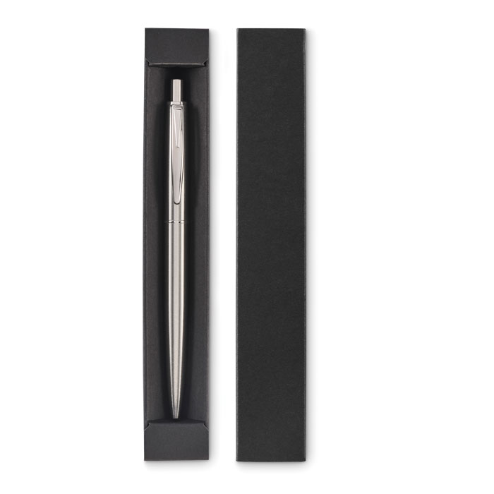 Penna a pulsante in confezione Argento Opaco item picture 2