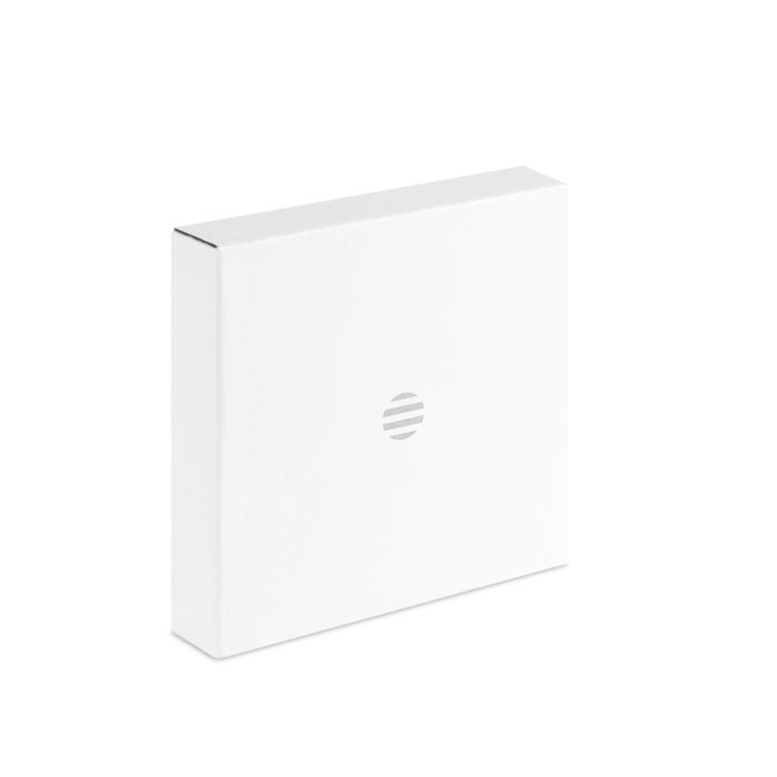 Glass wireless 10W charger Bianco item picture box