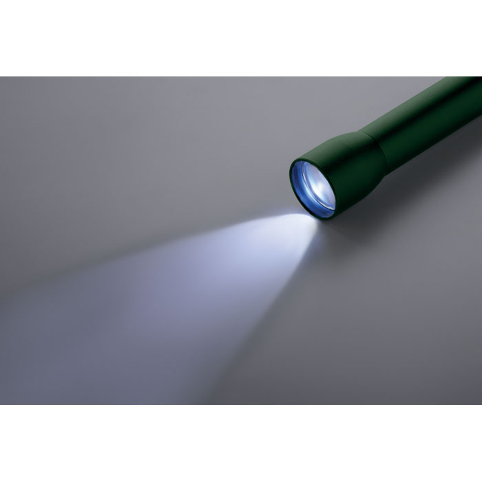 Aluminium rechargeable torch Verde Scuro item picture open