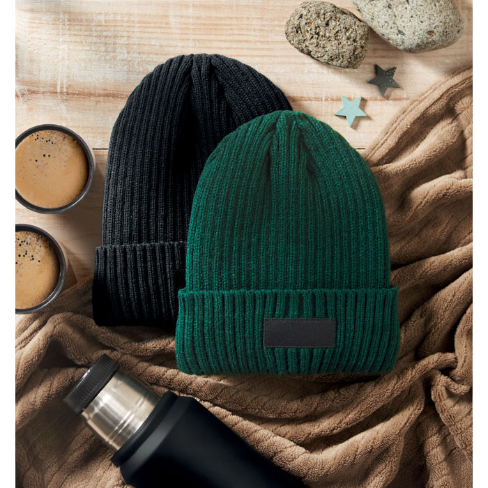 3M knitted beanie with cuff Verde Scuro item picture back