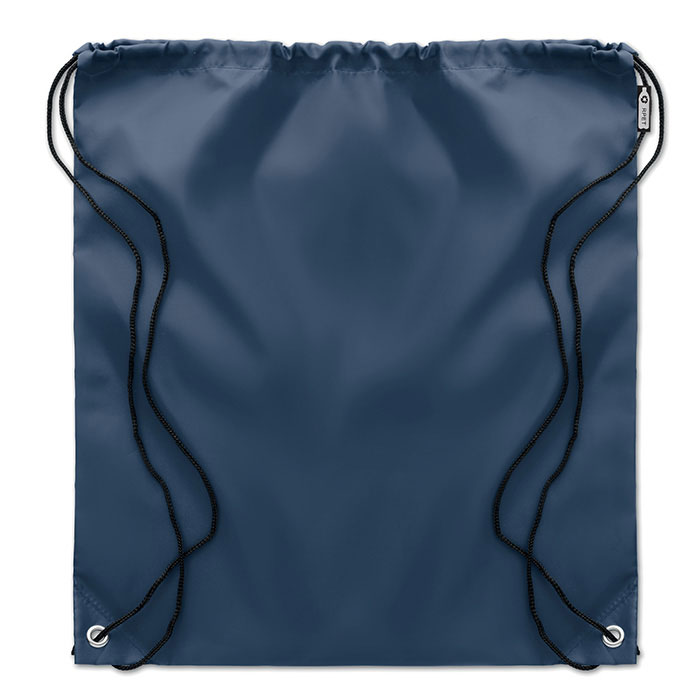 190T RPET drawstring bag Francese Navy item picture back