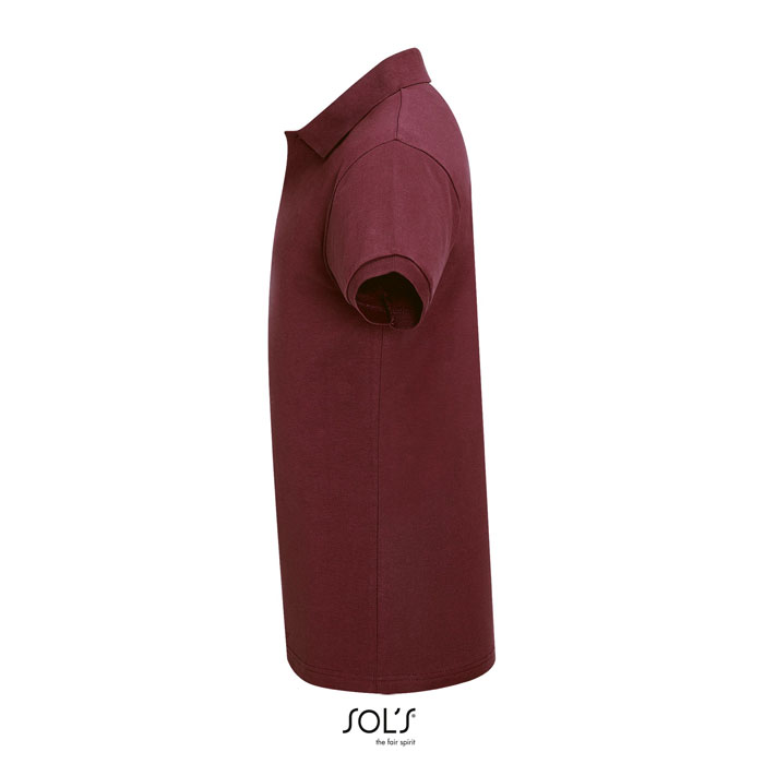 PERFECT MEN Polo 180g Burgundy item picture side