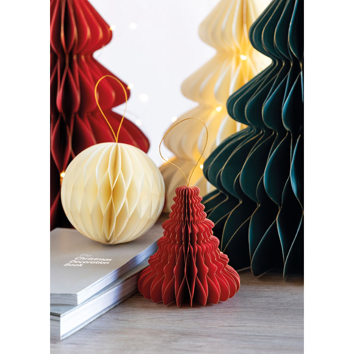 Christmas paper tree hanger Rosso item picture printed