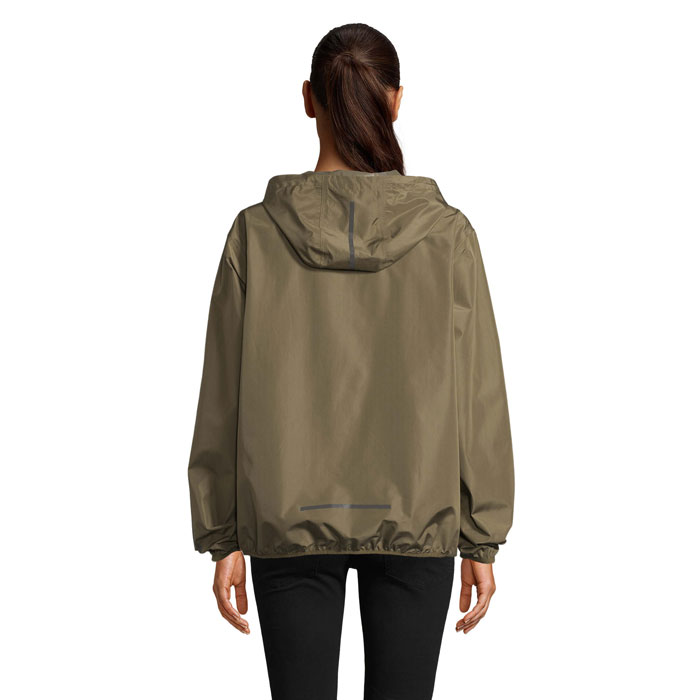 ANDREA UNISEX WINDBREAKER Deep Khaki item picture side