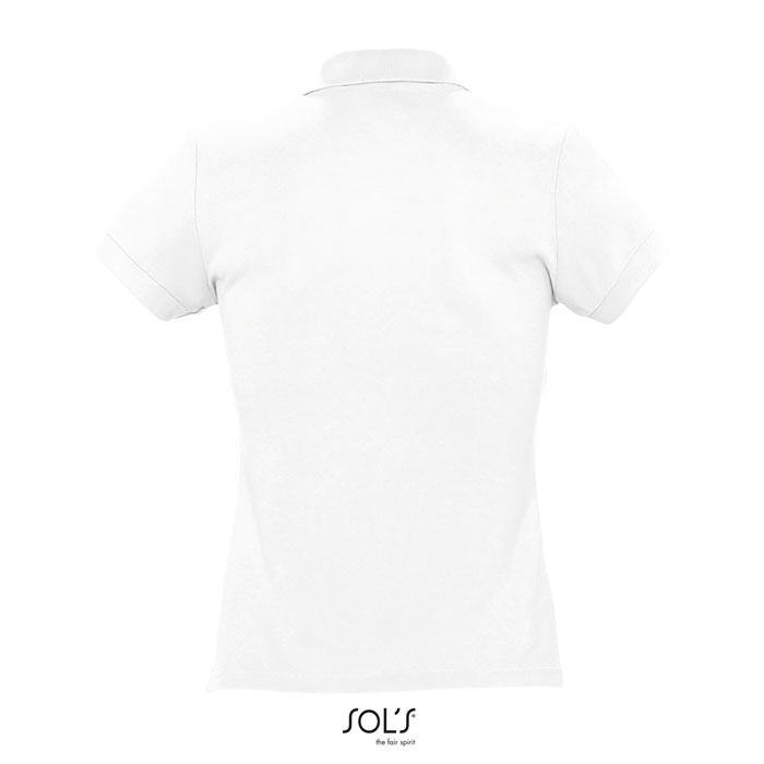 PASSION WOMEN POLO 170g Bianco item picture back