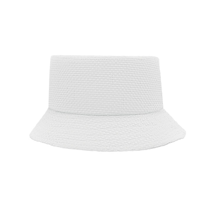 Paper straw bucket hat Bianco item picture top