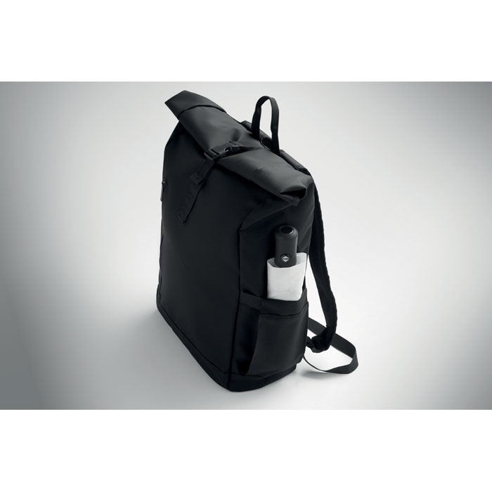 Zaino Rolltop per laptop 600D Nero item picture top
