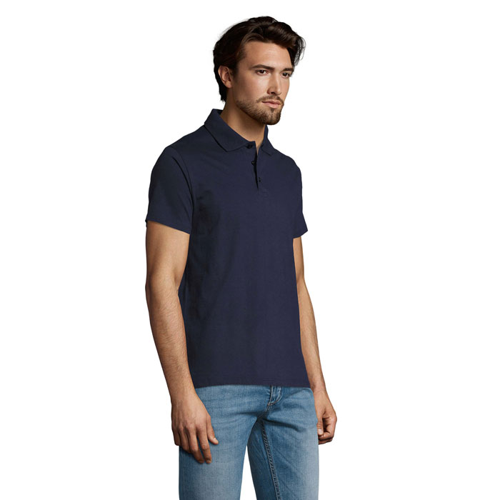 PRESCOTT MEN POLO SHIRT 170 Blu Scuro Francese item picture side