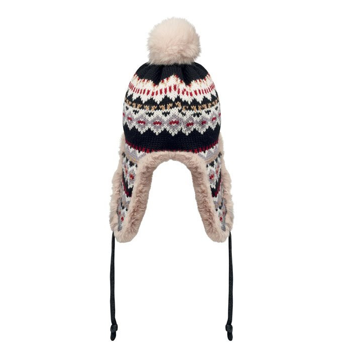 Berretto lavorato a maglia Nero item picture back