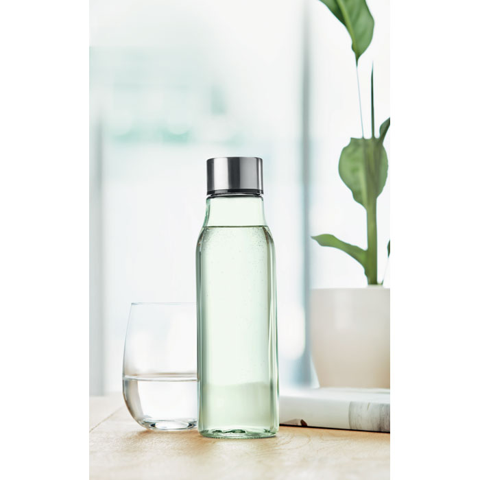 Bottiglia in vetro da 500ml transparent green item ambiant picture