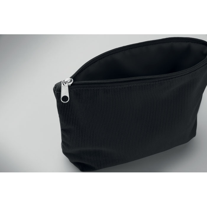Porta cosmetici in velluto Nero item picture open