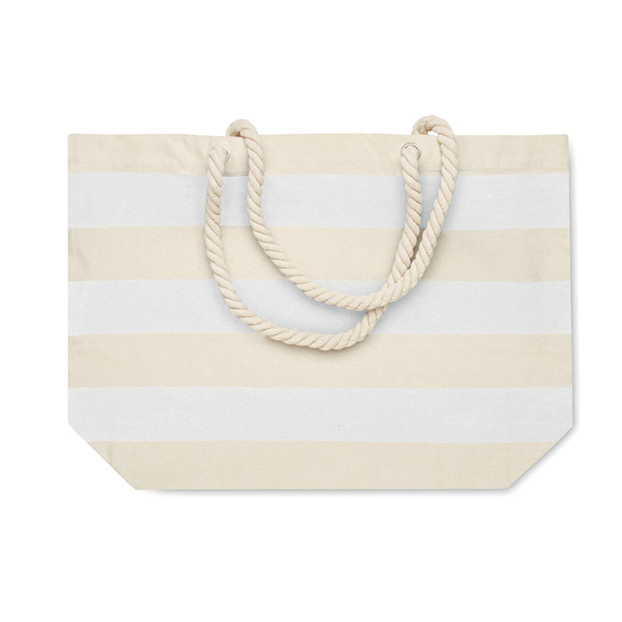 Cotton beach bag 220 gr/m² Bianco item picture open