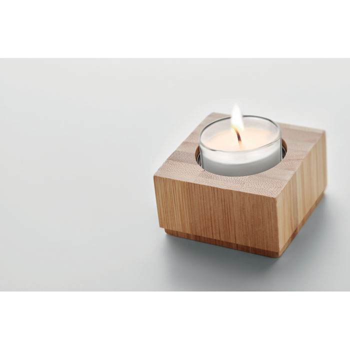 Bamboo tealight holder Legno item detail picture