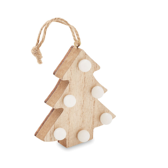 Albero di Natale con luci wood item picture front