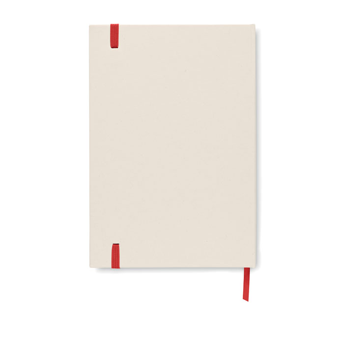 Notebook A5, cartone riciclato red item picture back