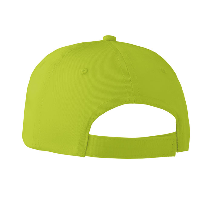 6 panels baseball cap Lime item picture back