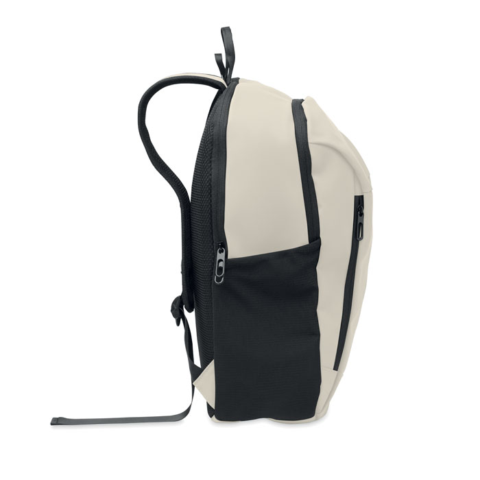 15" soft PU laptop backpack Bianco Sporco item picture 5