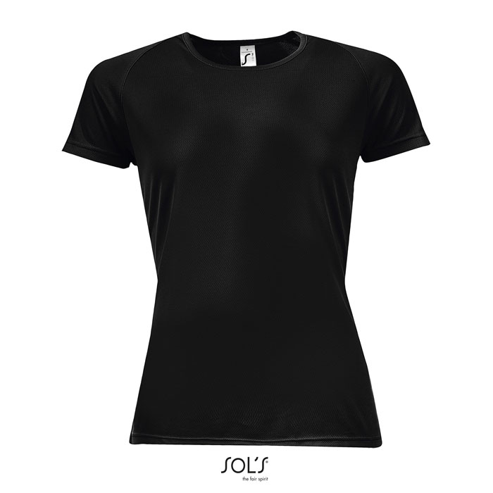 SPORTY WOMEN T-SHIRT  140g black item picture front