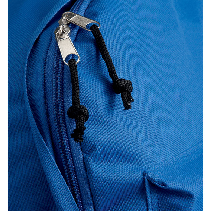 600D polyester backpack Blu Royal item picture back