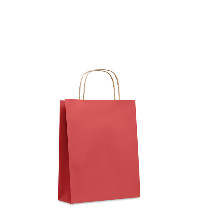 Small Gift paper bag 90 gr/m² Rosso item picture side