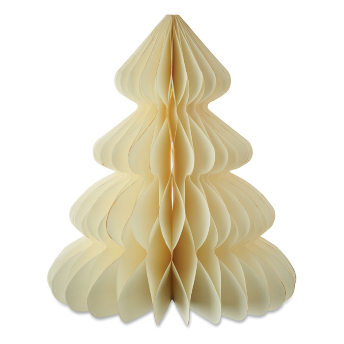 Paper Xmas tree decoration Beige item picture top